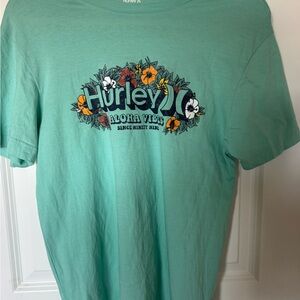 Soft Hurley Teal Aloha Vibes Tee
